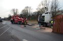 LKW umgestuerzt Niehler Hafen P199